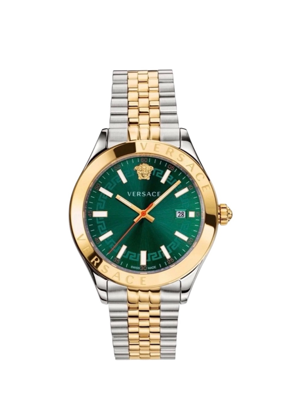 Versace Hellenyium Green Dial Watch VE3A00322 - Swiss Made - Ships from TX